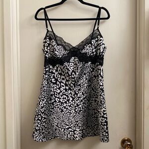 Victorias Secret - Large - Babydoll Dress - Leopard Print - Intimates